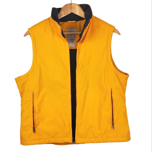 Vntg L.L. Bean Women's Vest. Yellow. LG - Picture 1 of 10